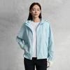 FILA Golf Series Hooded Zipper Woven Loose Jacket Women jackets Denim-Wash-Blue A11W535706F-LB