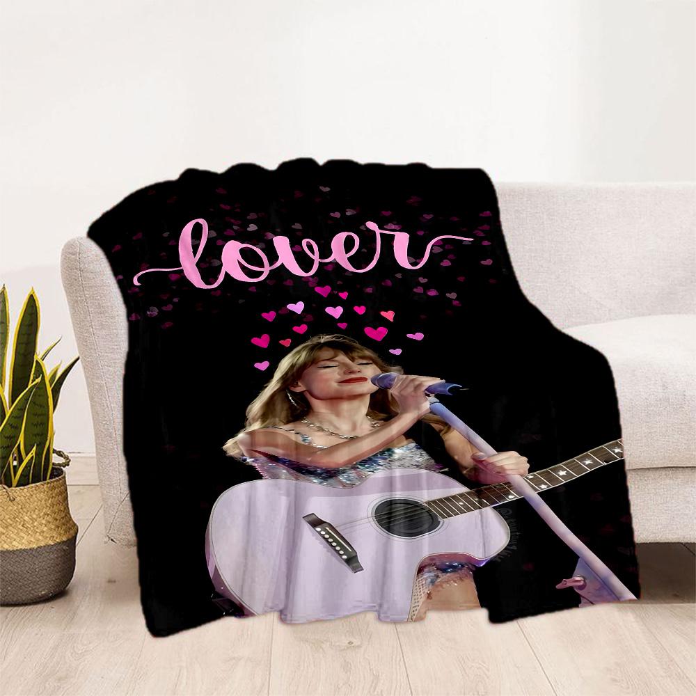 Love And Music Festival Flannel Blanket-Soft and Suitable for Sofas,Beds,Offices,Travel,All Seasons,Great Gift for Holidays and Birthdays.