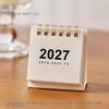 [TG835]2027 Mini Simple Calendar Small Desk Calendar Creative Coil Calendar Planner Desktop Decoration Office Stationery