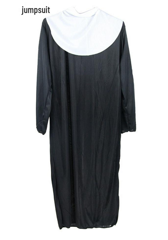 Halloween Witch Nun Costume - Long Skirt Nightclub Dancer Dress