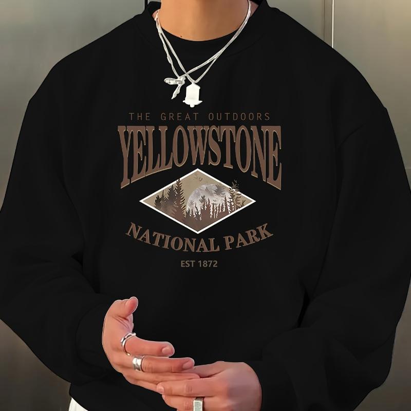 

Relaxed Fit Crew Neck Sweatshirt, Breathable & Low-Maintenance, Suitable for Work XXL чёрный