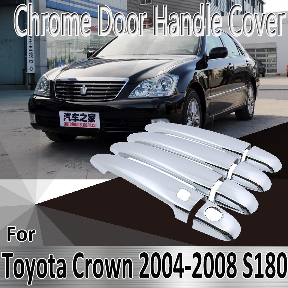 

Для Toyota Crown S180 MK12 2004 ~ 2008 Стайлинговые наклейки, украшения, хромированная крышка дверной ручки, ремонт автомобиля