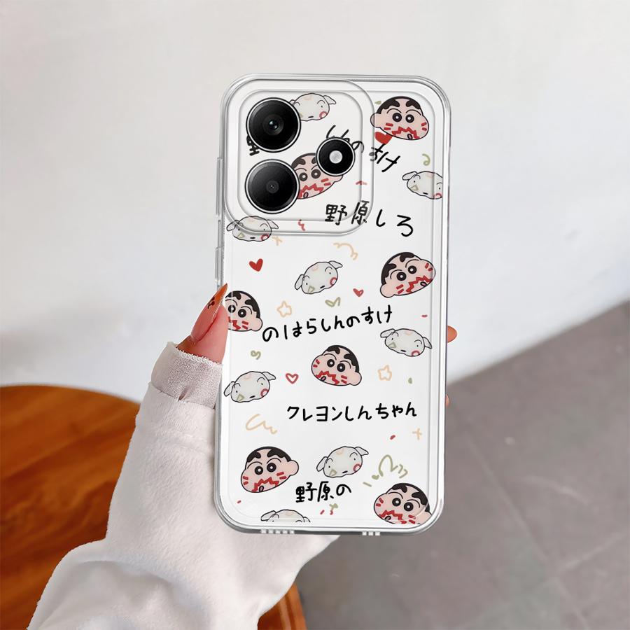Cute Crayons Shinchan Soft Phone Cover Case for Xiaomi Redmi Note 14 Pro Plus 10S 14C A4 12 11S 12S 9 10 Note 13 13C 11