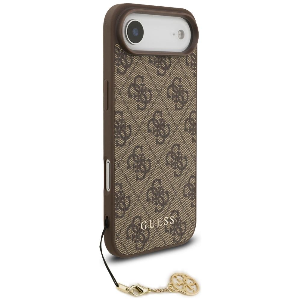 Guess Collection Charms 4G Coque MagSafe pour iPhone Air marron