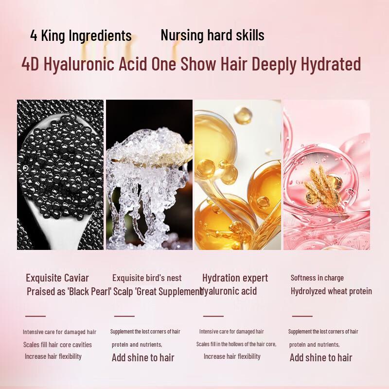 Three Hair Wizards Caviar Repair & Nourish Hair Mask, 3 X 200ml