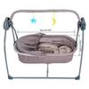 Baby Cradle Swing 5 Speed Electric Stand Rocking Chair Bed with Remote Control Musical Sleeping Basket for 0-18 Months Babies