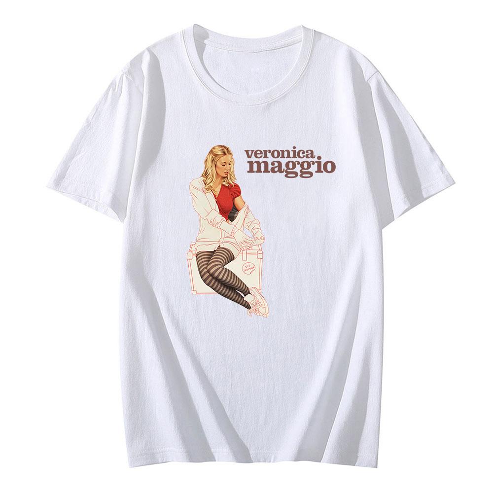 T-shirt Veronica Maggio Stampa Grafica Unisex Casual Divertente Comoda Girocollo 100% Cotone Camisetas T-shirt Anime T-shirt Band Top Estivi