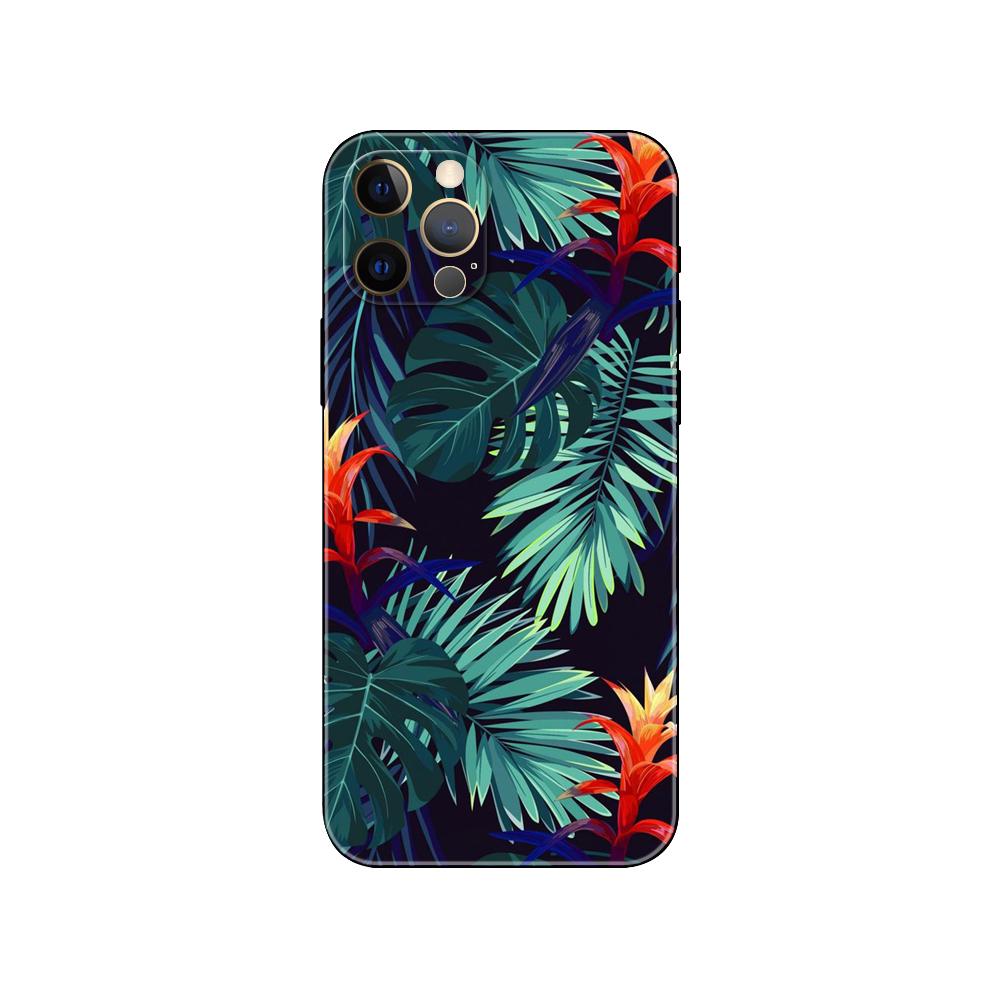 

Чехол для телефона Tree Leaves для iPhone 5 5s 2020se 6 6s 7 8 plus x 10 XR XS 11 12 13 mini pro MAX черная задняя крышка из ТПУ iphone 13pro MAX