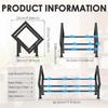 Expandable Desktop Bookshelf Iron Tilting Bookcase with 4 Nonslip Rubber Base Office Book Magazine Storage Rack