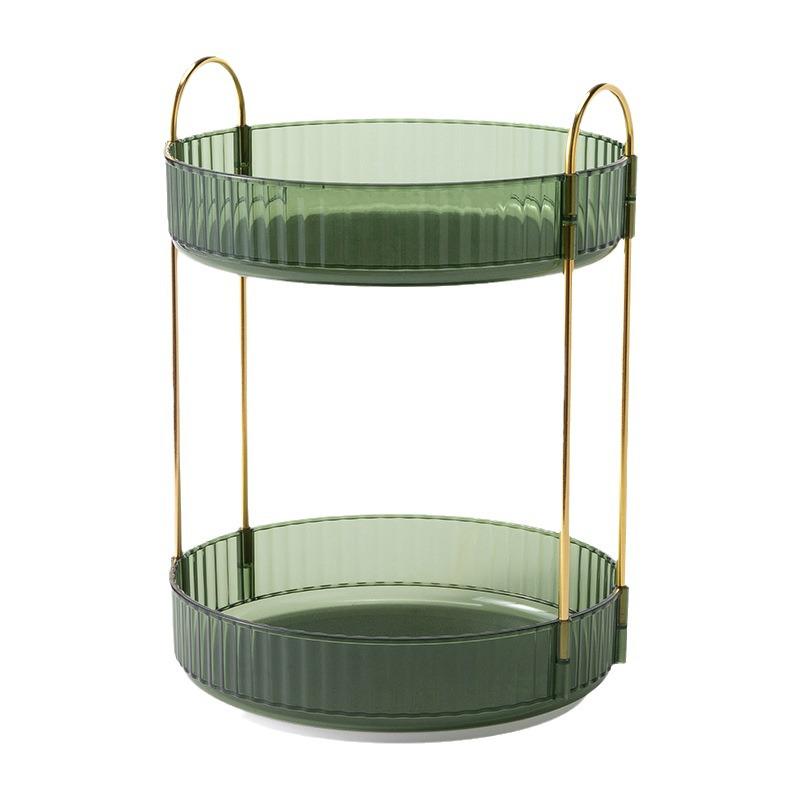 Rotating Luxury Cosmetics Storage Box for Vanity Table and Bathroom