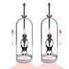 Stainless Steel Nipple Clamps with Chain Adult Sex Toys for Men Women SM Play Erotic Stimulation Pair