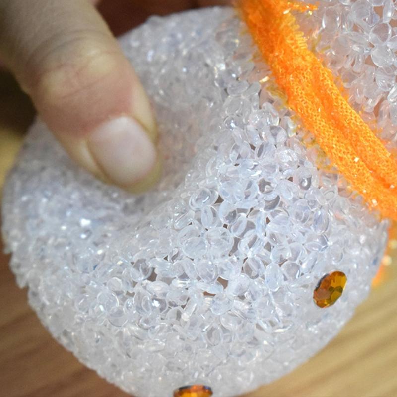 Outdoor Solar Pathway Lights Cute Cartton Small Snowman Solar Energy Lawn Light Grounding Light Landscape Garden Lamp