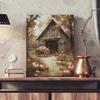 Voxitura Farmhouse Fall Pumpkin Fall Wall Art Canvas, Vintage Cottage Barn Wall Decor for Thanksgiving Kitchen, Rustic Autumn Paintings Pictures