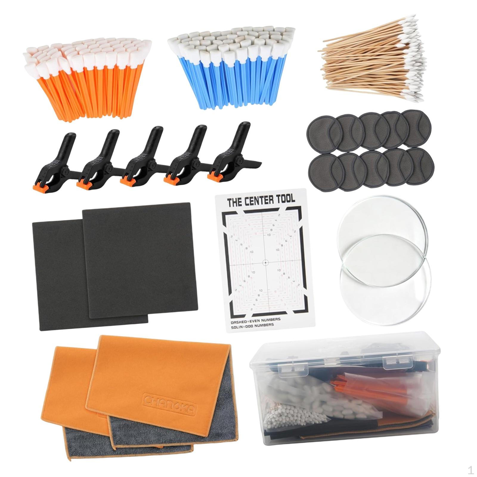

Trading Card Cleaning Kit Flattening Set Professional for Collectors Storage Box Restoration