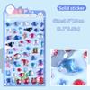 Kids 3D Cartoon Stickers Crystal Embossed Stickers  Journal Decorative Stickers For Phone & Laptop Decor Creative Exchange Gift