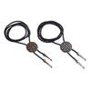 Western Bolo Tie Necklace Celtic Knot Bolo Tie Moranse Bolo Tie Western Necklace Cowboy Leathers Necktie Cowboy Bolo Tie