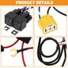 H4 LED Headlight Wiring Harness Negative Switched Conversion Fused Relay Harness Kit for Subaru Toyota