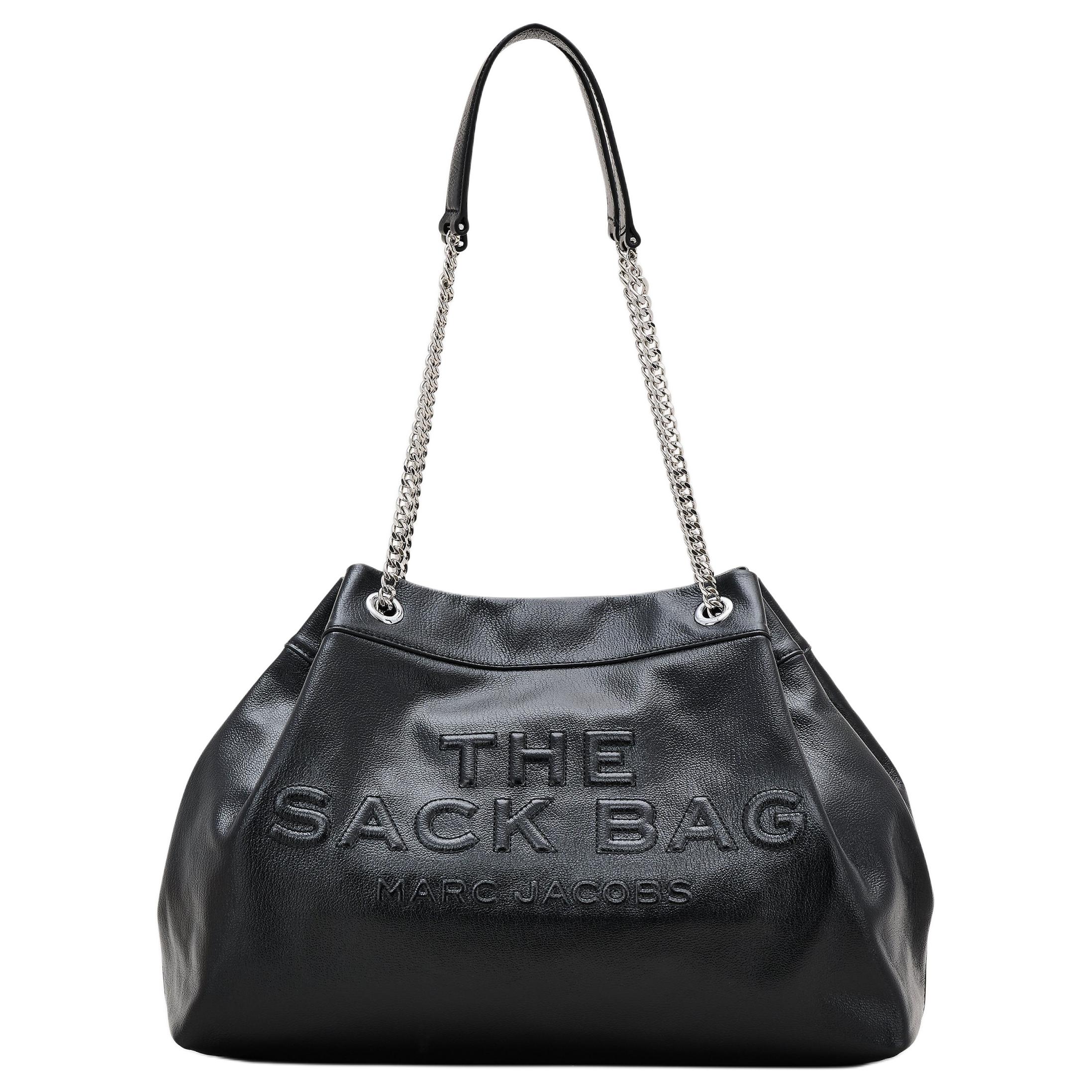 

Marc Jacobs The Large Leather Chain Sack Bag Black Women Shoulder_bags 2S5HSH025H02-001 Basic Set (Bag+Dust Bag)