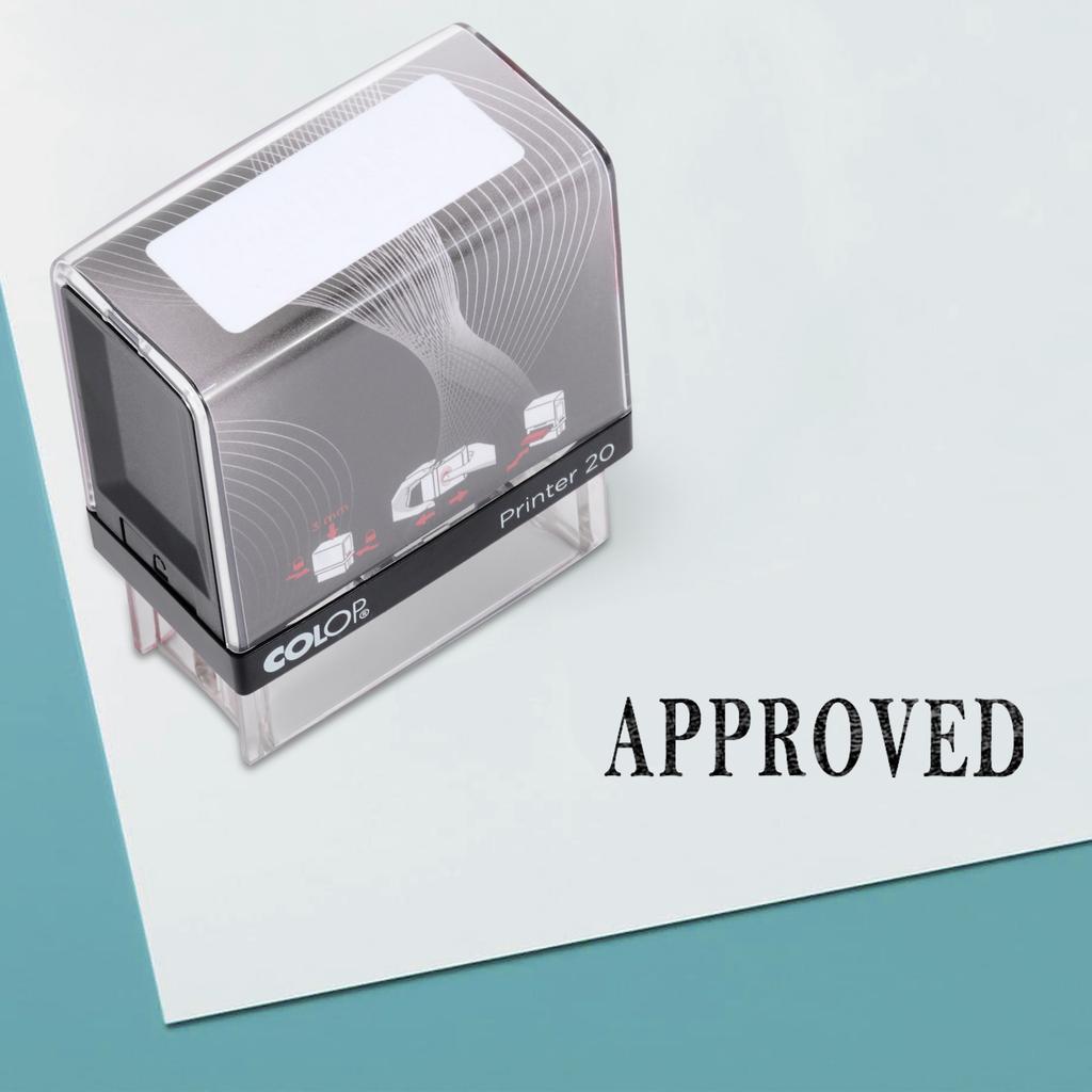 Approved Self Inking Rubber Stamp Custom Colop Office Stationary P20 Mini Stamper