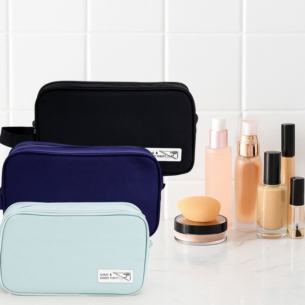 Large Capacity Travel Makeup Bag Dry Wet Separation Beauty Wash Pouch  Bathroom Organizer