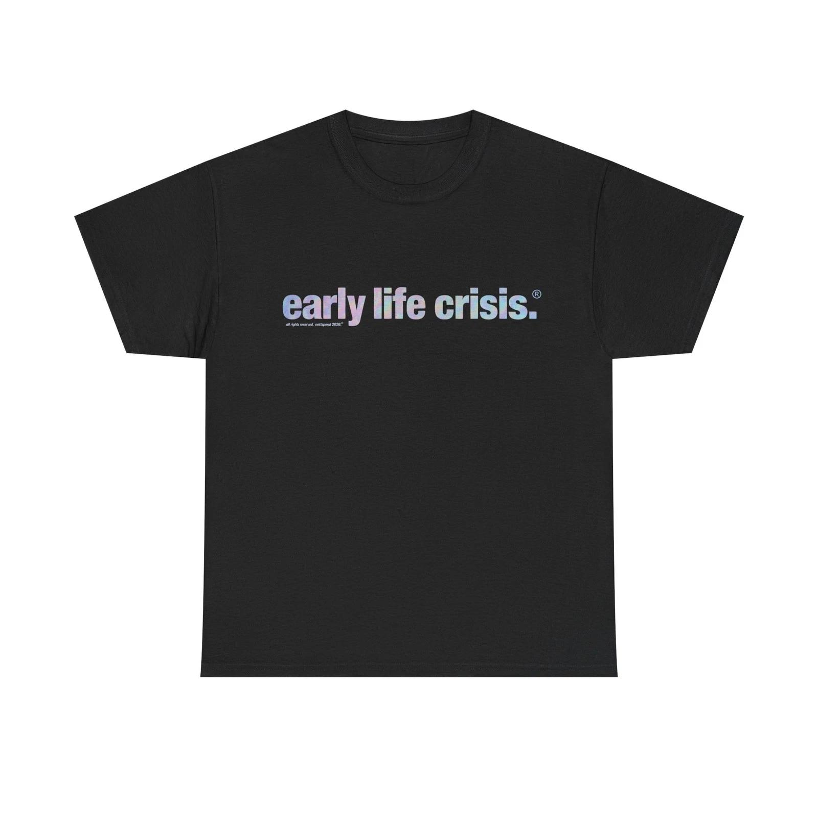Nettspend Early Life Crisis Holographic Album Tour Merch Tees All Colors & Sizes S