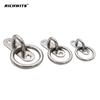 [5mm 304] Elliptical With Ring / Eye Plate Square Door Hook Rope Pull Ring Plate Seat Hardware Fittings 304 Stainless Steel 316