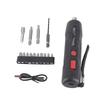 Cordless Screwdriver Rechargeable Electric Screwdriver Tool with Various Bits for Repair 15Pcs