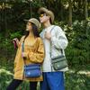 Water-repellent Outdoor Crossbody Bag Lightweight Shoulder Bag Commuter Small Square Bag