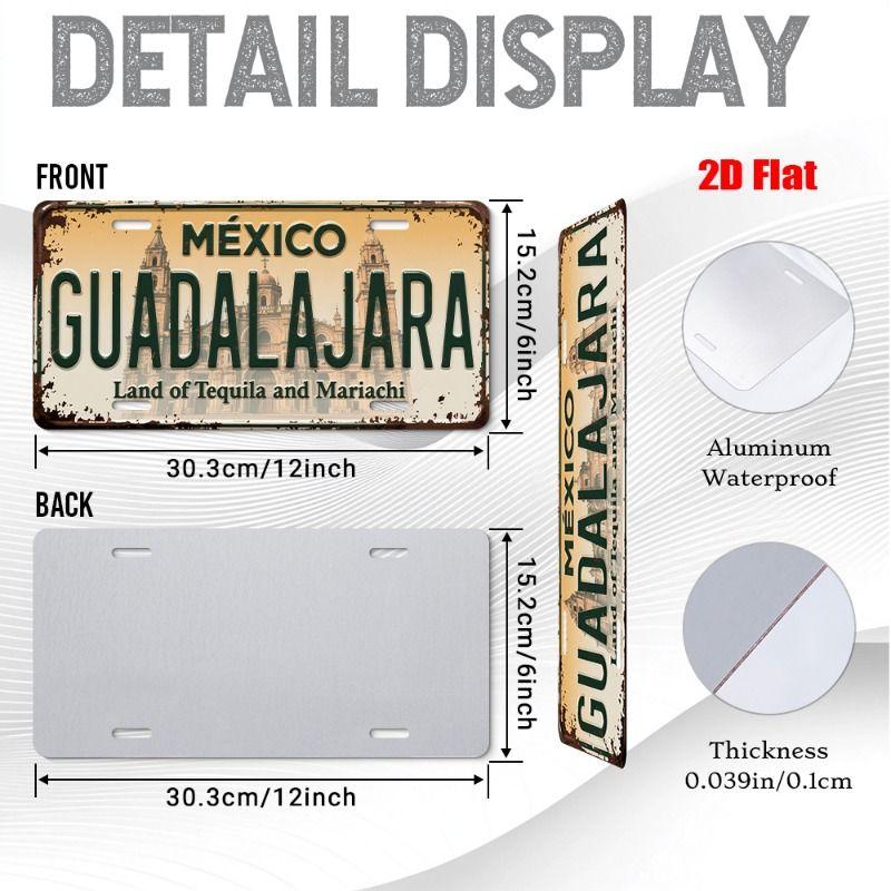 Urban City Theme Metal Tin Sign for Bar Garage Interior
