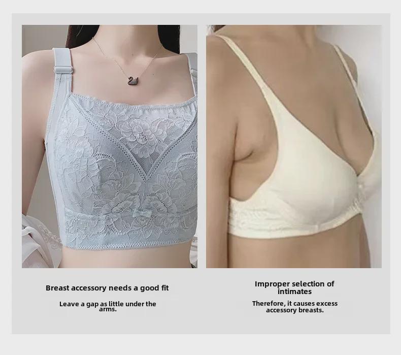 Seksowny biustonosz push-up, regulowany, zapobiegający opadaniu dla dużych biustów - Bezfiszbinowy i z korekcją boczną