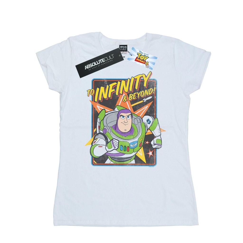 Disney Womens/Ladies Toy Story 4 Buzz To Infinity Cotton T-Shirt