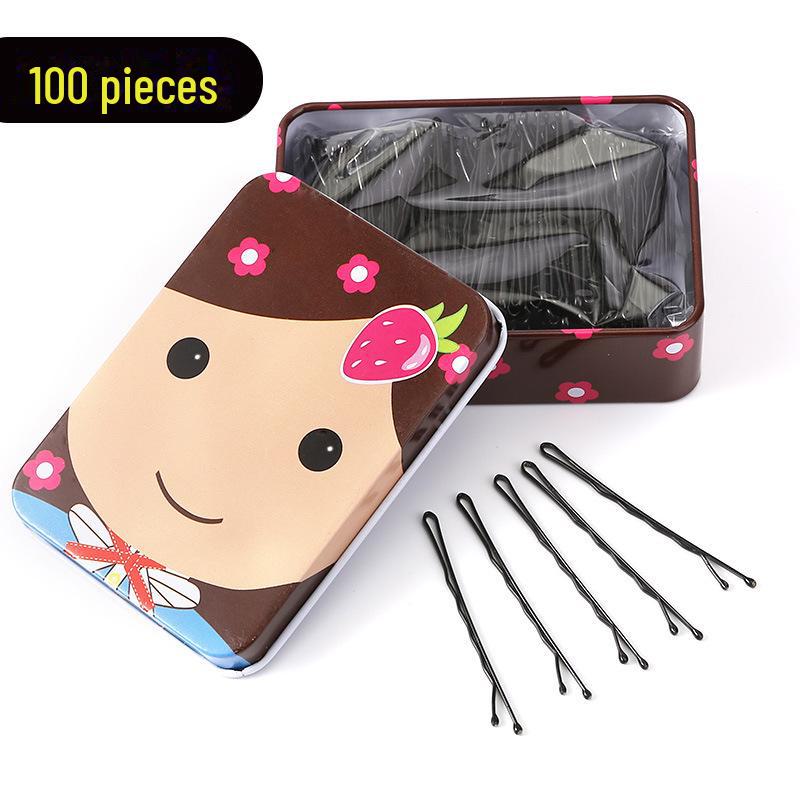 Einzelne schwarze Haarnadel für Pony und Hochsteckfrisuren