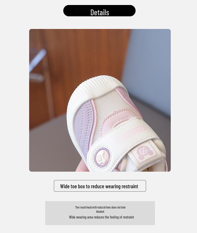 2025 Spring Breathable Non-slip Soft Sole Walking Shoes for Infants and Toddlers