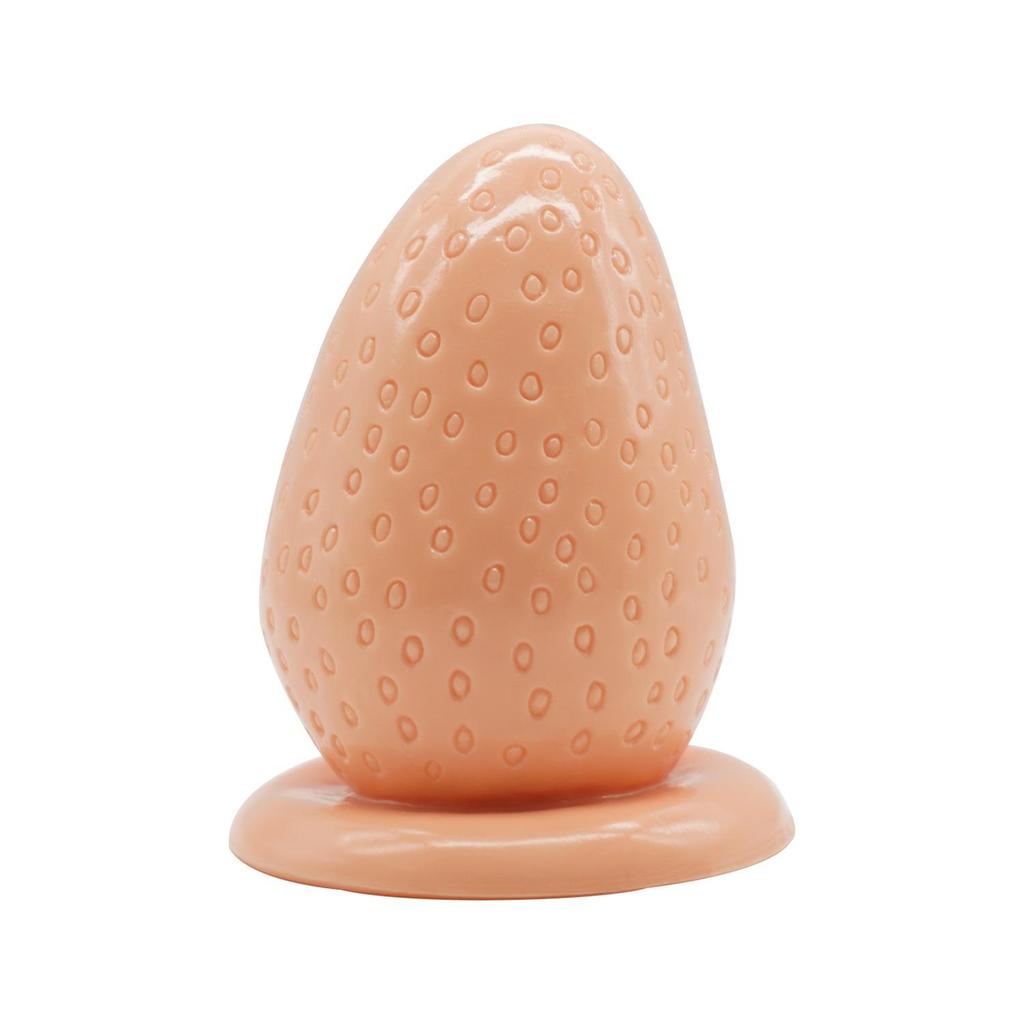 MoDi Plugue anal grande de morangos macios, plugue anal vaginal, bola expansora de próstata e ânus, brinquedos sexuais anais eróticos para mulheres e homens