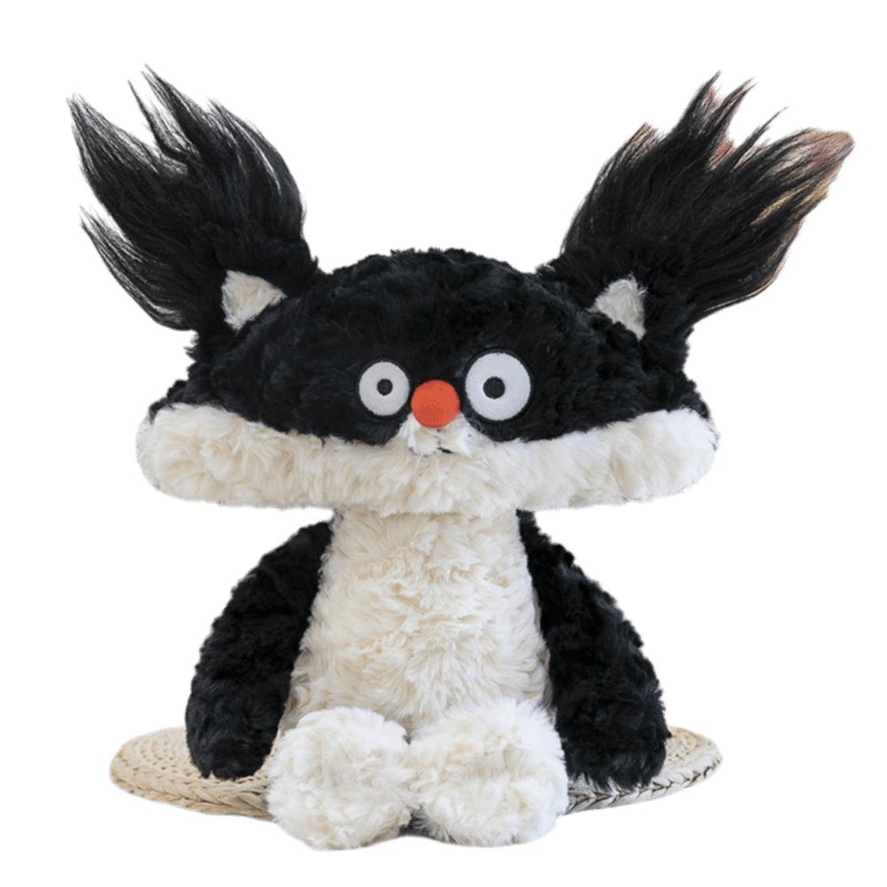 35CM Size Raccoon Doll Super Soft Stuffed Animal Ugly Cute Cat Plush Toy  Stress Relief чёрный
