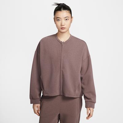 Nike Jackets Women s Dark Brown Crew Neck Moderate Other S