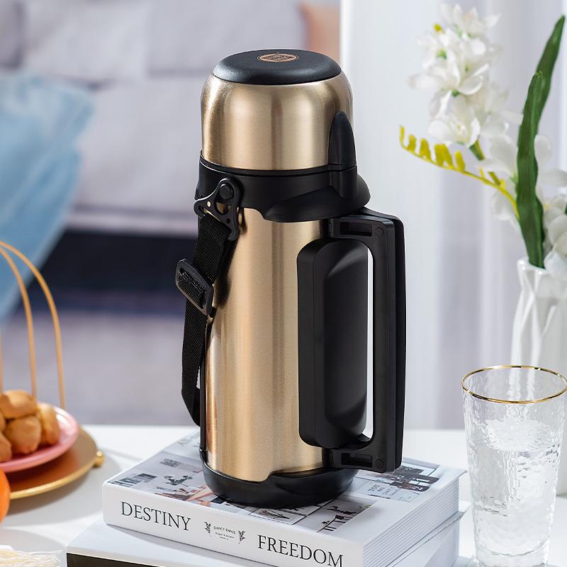 1500ML Stainless Steel Thermos Flask - Large Capacity, Portable for Car & Home Use