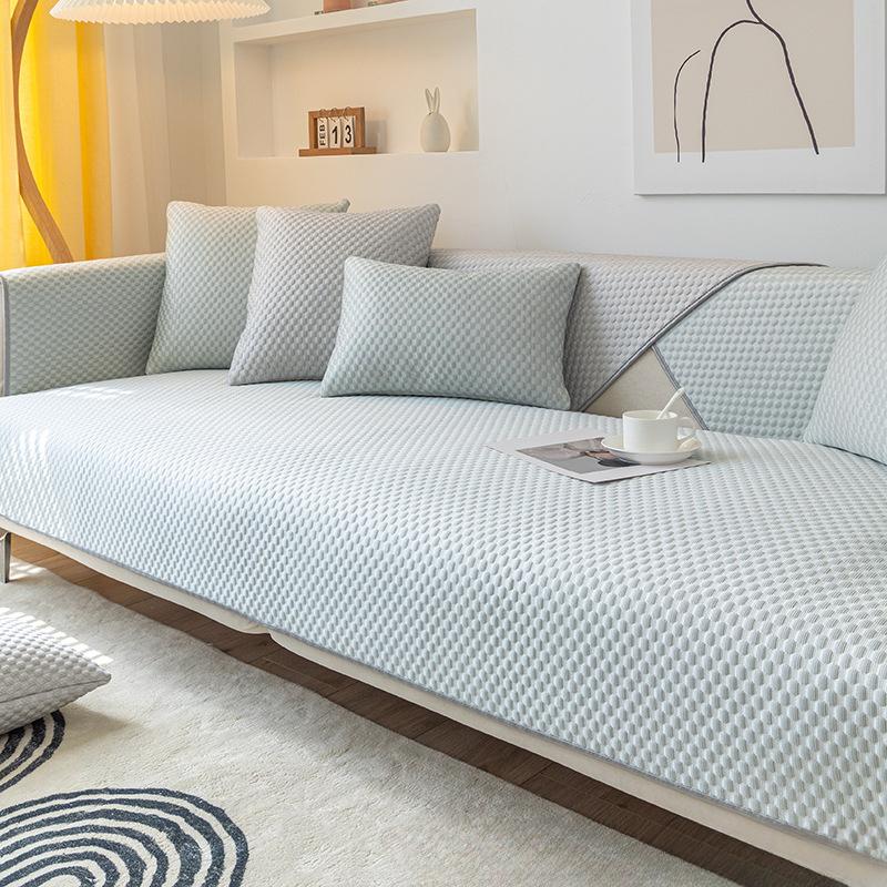 

Подушка для дивана из ледяного шелка, летняя стирка, нескользящий коврик, подушка для четырех сезонов, универсальный доступный роскошный стильный кожаный чехол для дивана 70*70