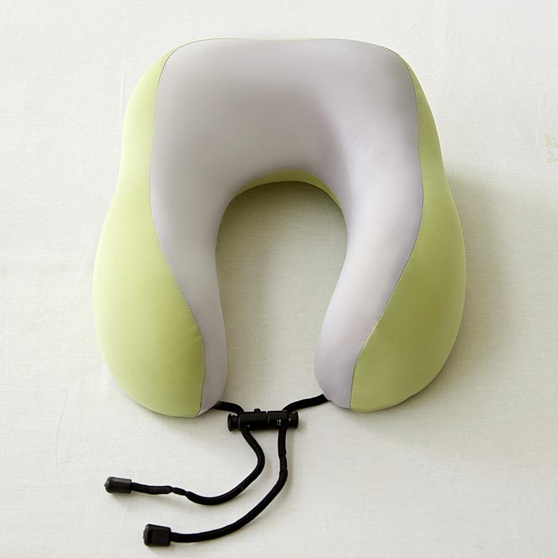 U-Shaped Memory Foam Travel Neck Pillow for Sleep & Airplane Headrest