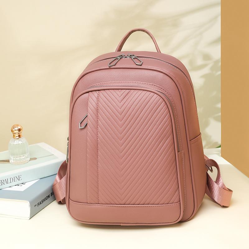 Stilvoller gesteppter Rucksack für Damen Modisches Design mit mehreren Taschen und verstellbaren Trägern