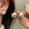 New Fashion Gold Color Women's Stud Earrings Small Irregular Shape Unique Design Punk Small Earrings for Female 2026 Brincos