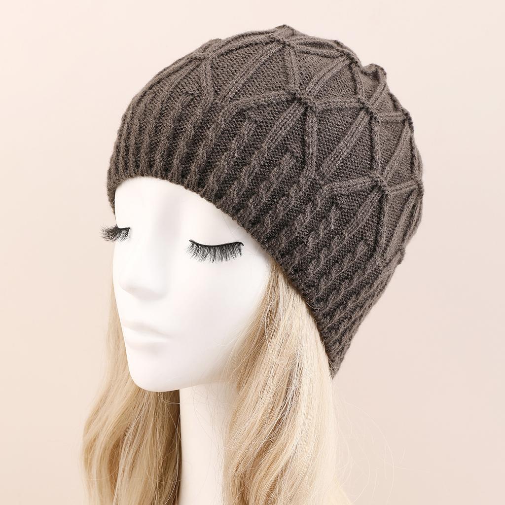 Single Layer Fried Dough Twists Pullover Hat Autumn and Winter New Style Men and Women Knitting Wool Pile Hat Warm Fashion Ear Protection Hat EMA