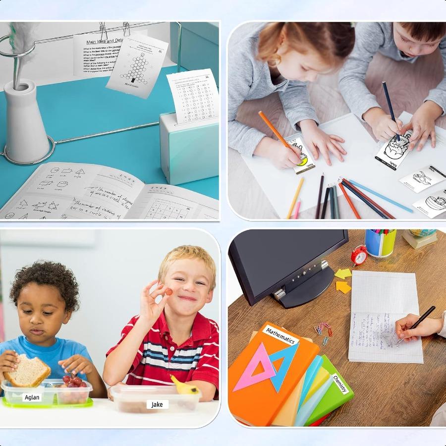 Printer Paper White SelfAdhesive Thermal Labels for Phomemo M02 M02S M04S M04AS Pocket Bluetooth Thermal Printer M832 M833 M834