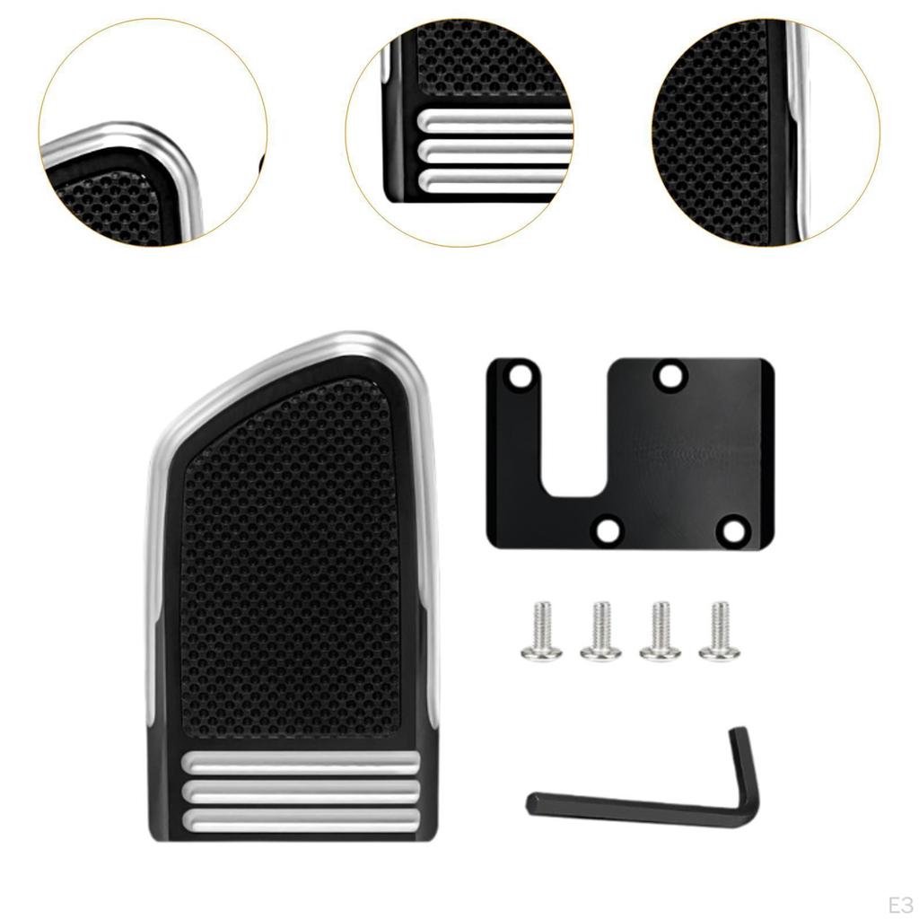Brake Pedal Cover Directly Replace Extender Set, Metal for Softail Standard Road King S/ST Anti Slip