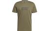 T Shirts Men's Strata Olive Green Crew Neck Moderate Straight Fit HR7987