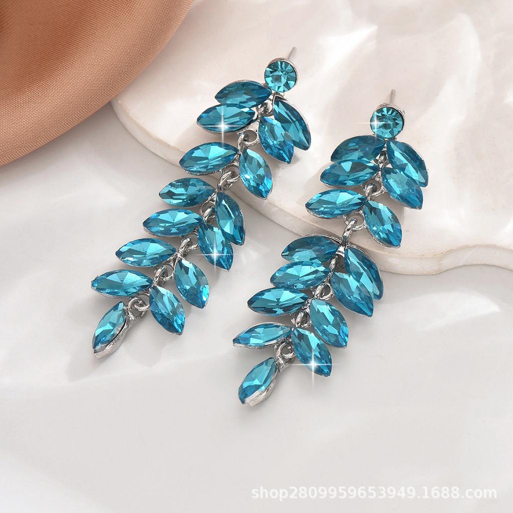 High-end fashion earrings Phoenix water drop shape long women's accessories pendant earrings