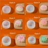 3D Flower Mooncake Mold Chinese Style Festival Pastry Mould  for Dessert Pastry Candle
