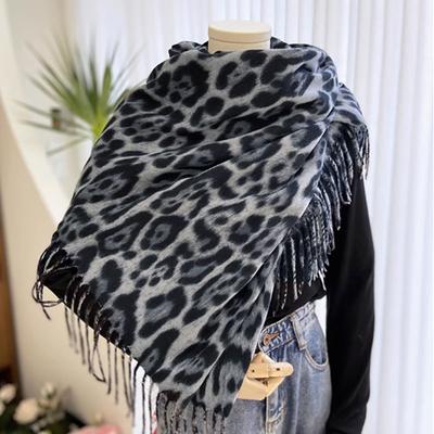Women Winter Fashion Scarf Leopard Pattern Wraps Shawl