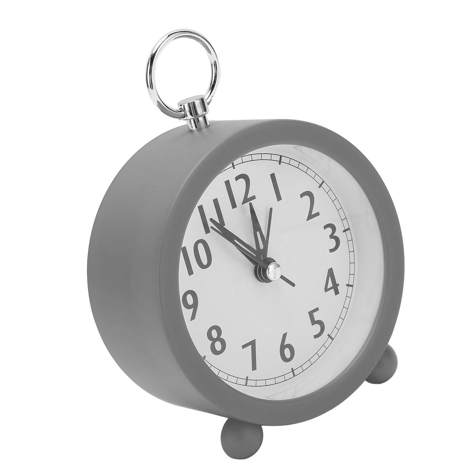 

Circular Alarm Clock Battery Powered Electronic Alarm Clock Simple Plastic Button Alarm Clock for Bedroom Bedside Desk