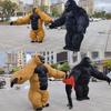 Inflatable King Kong and Gorilla Mascot Costume for Performances